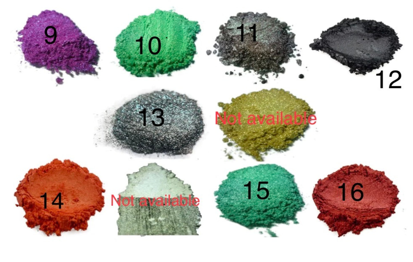 Opciones de colores de resina epoxy para percheros artesanales