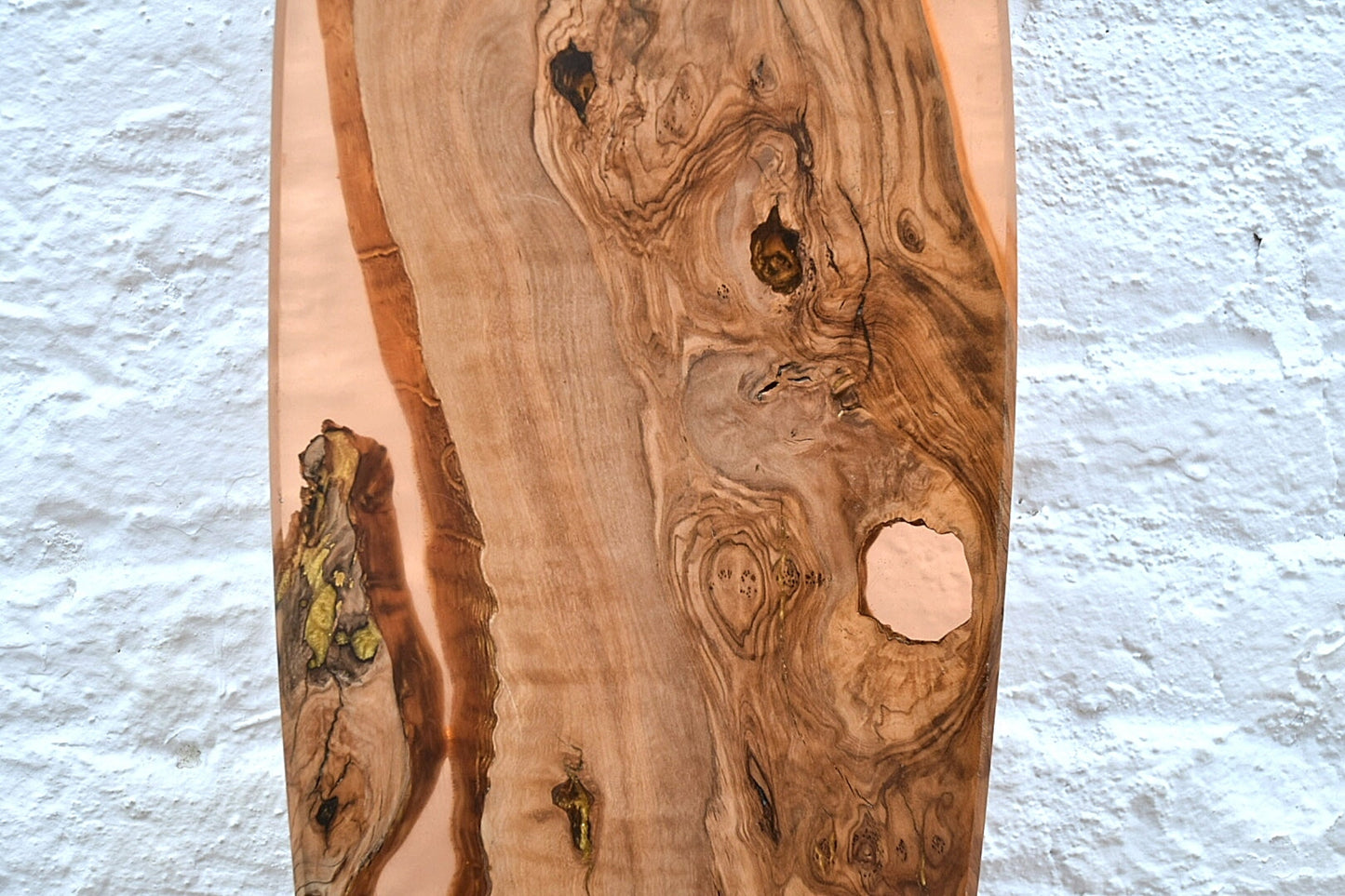 Wood & Epoxy Resin Skateboard Deck, Custom Olive Wood Longboard, Surf Skate Cruiser Board, Gift for Him Birthday, Special Gifts for Grandson
