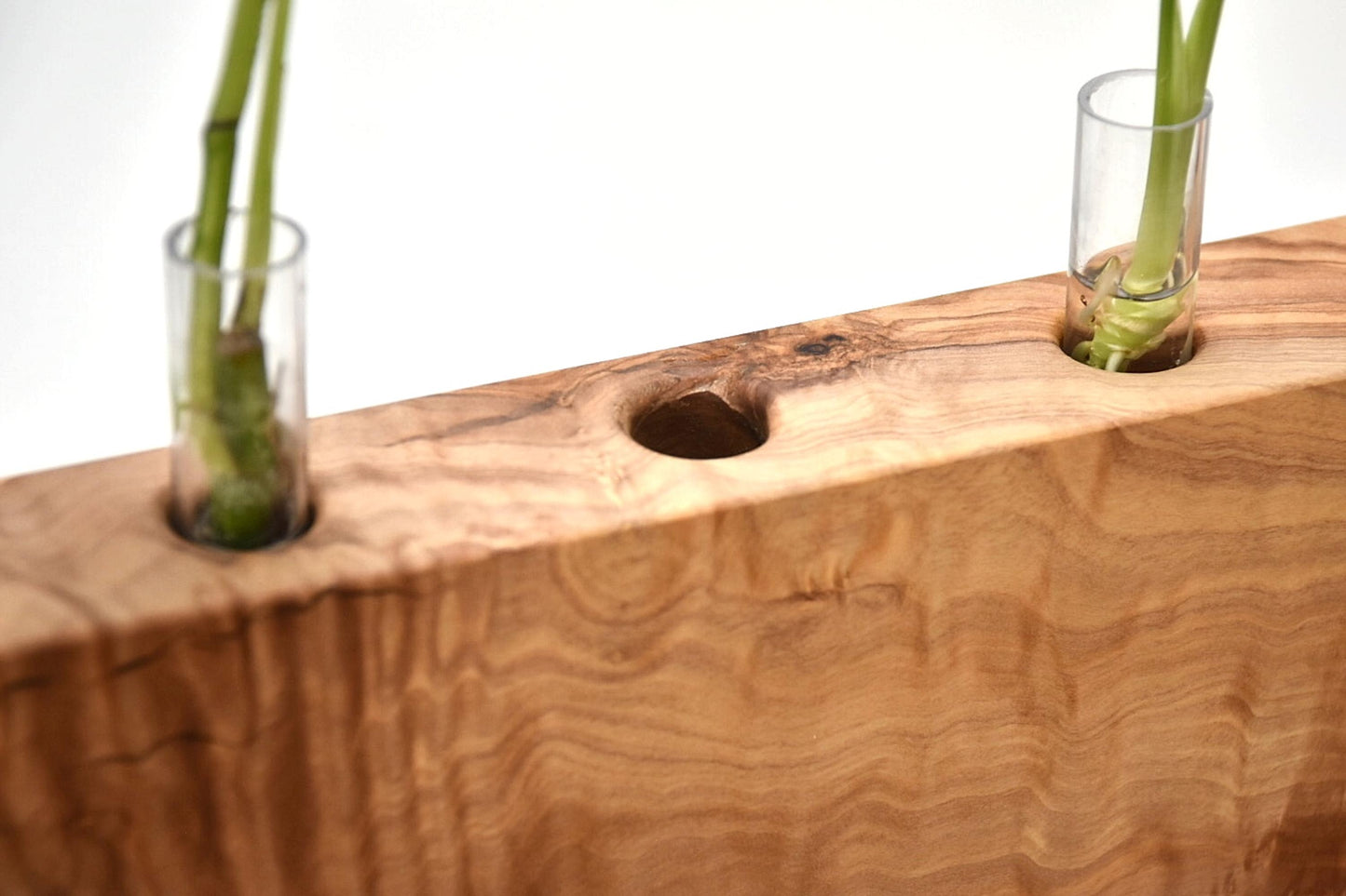 Wooden Dried Flowers Vase, Olive Wood & Epoxy Resin Dried Flower Pot, Bud Vase, Neutral Boho Decor, New Home Gifts, Unique Housewarming Gift